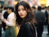 1990年　ストリートスナップ　沖縄県　沖縄市　#ストリートスナップ　#AI美女　　