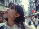 1994年　ストリートスナップ　神奈川県　茅ヶ崎市　#ストリートスナップ　#AI美女　　