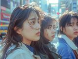 1990年　ストリートスナップ　宮崎県　宮崎市　#ストリートスナップ　#AI美女　　