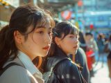 1991年　ストリートスナップ　東京都　青梅市　#ストリートスナップ　#AI美女　　