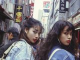 1999年　ストリートスナップ　東京都　福生市　#ストリートスナップ　#AI美女　　