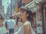 1993年　ストリートスナップ　茨城県　古河市　#ストリートスナップ　#AI美女　　